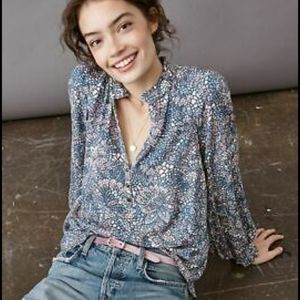 Anthropologie Maeve Colette Peasant Blouse